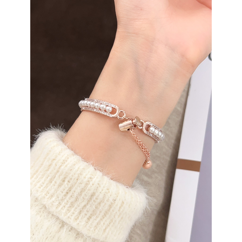 Nữ Ngọc Trai Kim Cương Kim Cương Giá Trị Cao Phong Cách Vòng Tay Thời Trang Thích Hợp Cho Redmi xiaomi Redmi Watch 5 5lite 5Acitve 4 3Active 3 2Lite 2