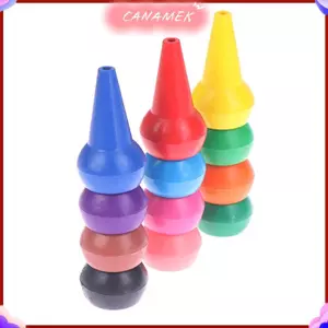 CANAMEK 12 Chiếc Không Độc Hại Trẻ Em Màu Sắc An Toàn Cho Bé 3D Ngón Tay Nghệ Thuật Tiếp Liệu CSF