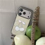 IPhone 17 Pro max Ốp điện thoại Acrylic hình anh đào được đánh bóng bằng gương