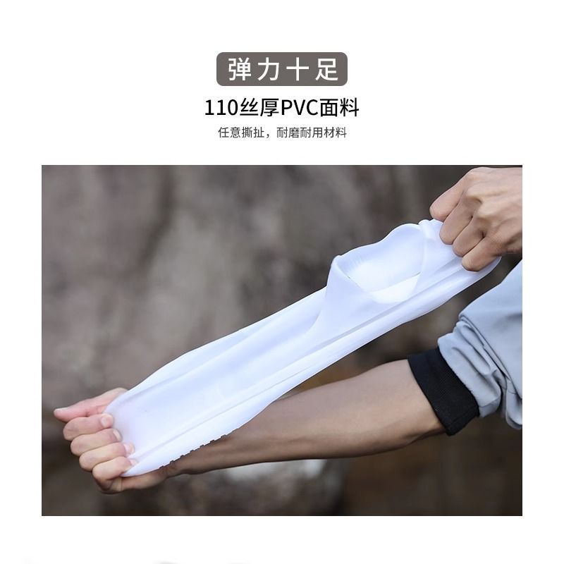 Giày Đi Mưa Chống Thấm Nước Ngoài Mặc Nam Giày Nước Chống Mài Mòn Người Lớn Ống Dài Chống Trơn Trượt Nữ Ngoài Trời Bắt Biển Mồi Giày Đi Mưa Bao Chân