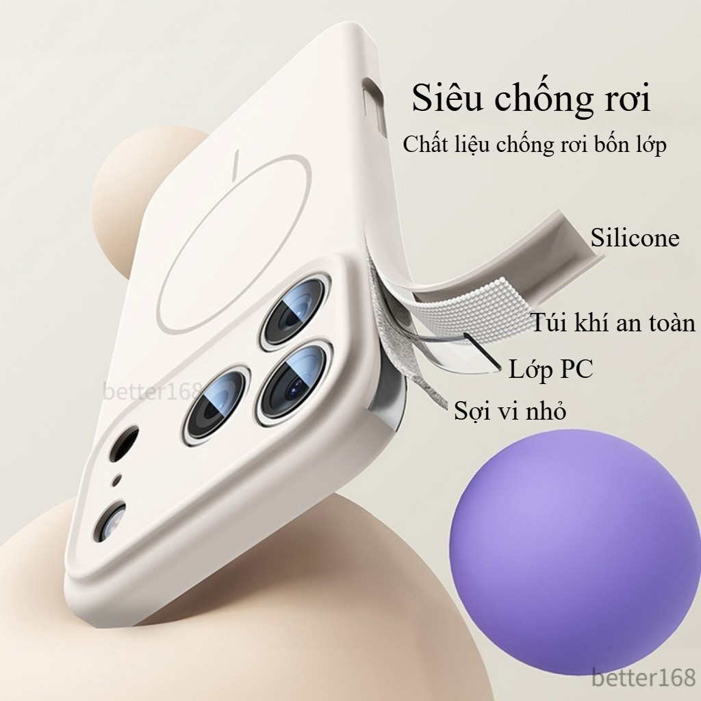 Ốp Lưng Silicone Lỏng Lỗ Cắt Chính Xác Có Dây đeo Phù Hợp Cho IPhone 17 16 15 14 13 12 Pro Max Vỏ Mềm Chống Sốc