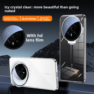 Ốp điện thoại cho Honor Magic 8 8 Pro 7 7 Pro 500 Pro Vỏ bảo vệ ống kính trong suốt hoàn toàn Vỏ khung vô hình