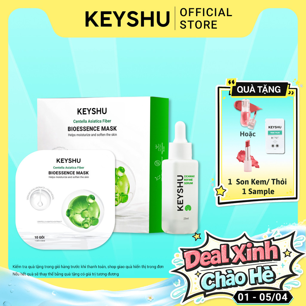 Combo Dưỡng Da KEYSHU Gồm Tinh Chất Serum Cicamax Refine Serum Lọ 25ml ...