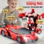 【Giao cực nhanh】Xe điều khiển từ xa biến hình robot – Đồ chơi trẻ em chạy pin sạc
