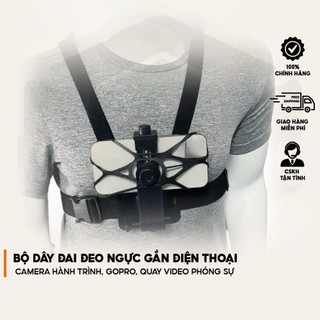 Bộ Dây Đai Đeo Ngực Gắn Điện Thoại, Camera Hành Trình, Gopro,Đa Dạng Mẫu, Phụ Kiện Chắc Chắn Quay Video, Vlog