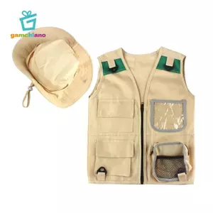 Gamchiano Trẻ Em Explorer & Hat Explorer Trang Phục Phiêu Lưu Hóa Trang Cosplay Bé Trai, Bé Gái 3 4 5 6 Tuổi