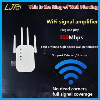 Bộ định tuyến WiFi LJF Bộ tăng cường tín hiệu tầm xa Bộ lặp không dây 300Mbps Bộ khuếch đại mở rộng 2.4G VN