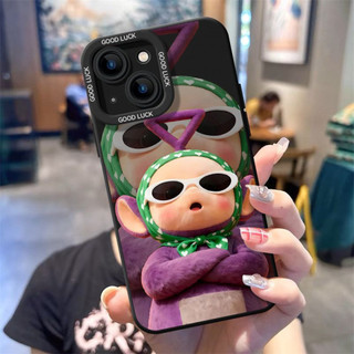 Ốp điện thoại kính râm hoạt hình Teletubbies cho iPhone 17 / 16 / 15 / 14 / 13 / MINI / 12 / 11 / Pro MAX / X / XS / XR / 7 / 8 / 6 Vỏ bảo vệ toàn diện bằng silicon lỏng chống sốc và chống rơi
