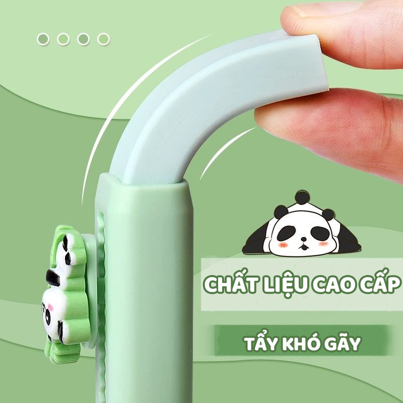 Cục tẩy chì dạng kéo khổng lồ gôm tẩy viết hình gấu trúc đáng yêu, không bụi cho học sinh tiểu học