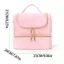 Túi lưu trữ FAVORITEGOODS, có dây đeo tay cầm Túi trang điểm du lịch bằng vải Polyester, Hộp đựng xe lửa trang điểm dung tích cao màu đen di động dành cho nam giới