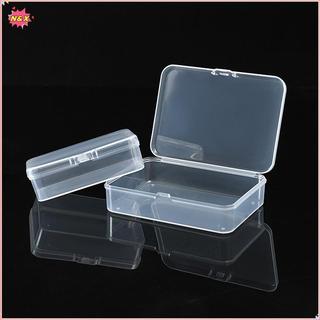 N & X 10 Chiếc Hình Chữ Nhật Trong Suốt Hộp Nhựa Trang Sức Thẻ Văn Phòng Phẩm Hộp Bảo Quản Hàng Nhỏ Hộp Bảo Quản.