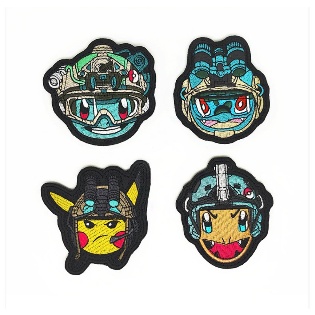 Patch_velcro nhân vật Pokemon dán ba lô_quần áo_túi xách