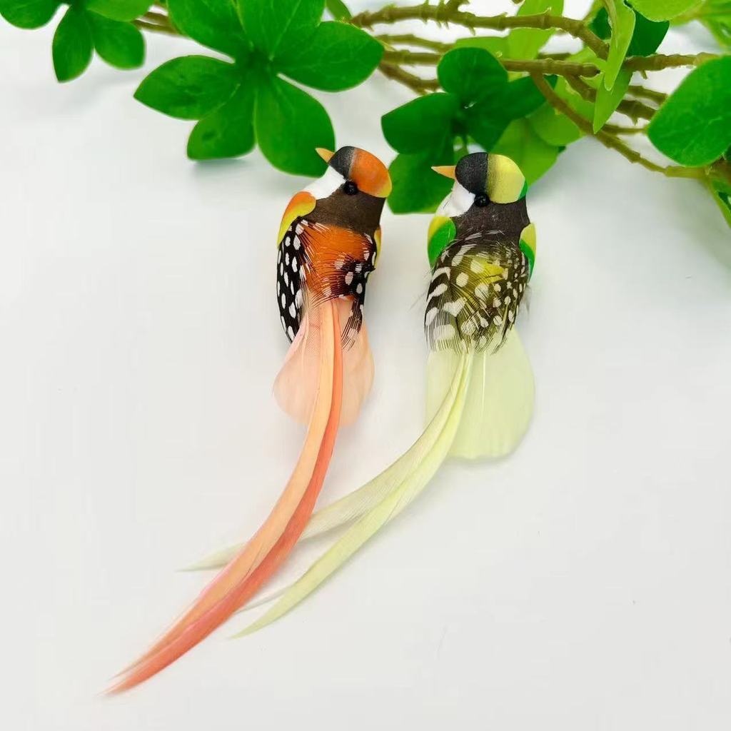 [COD] Tổ chim nhân tạo kèm chim giả trang trí, decor cây cảnh, sân vườn, màu ngẫu nhiên, sinh động tự nhiên