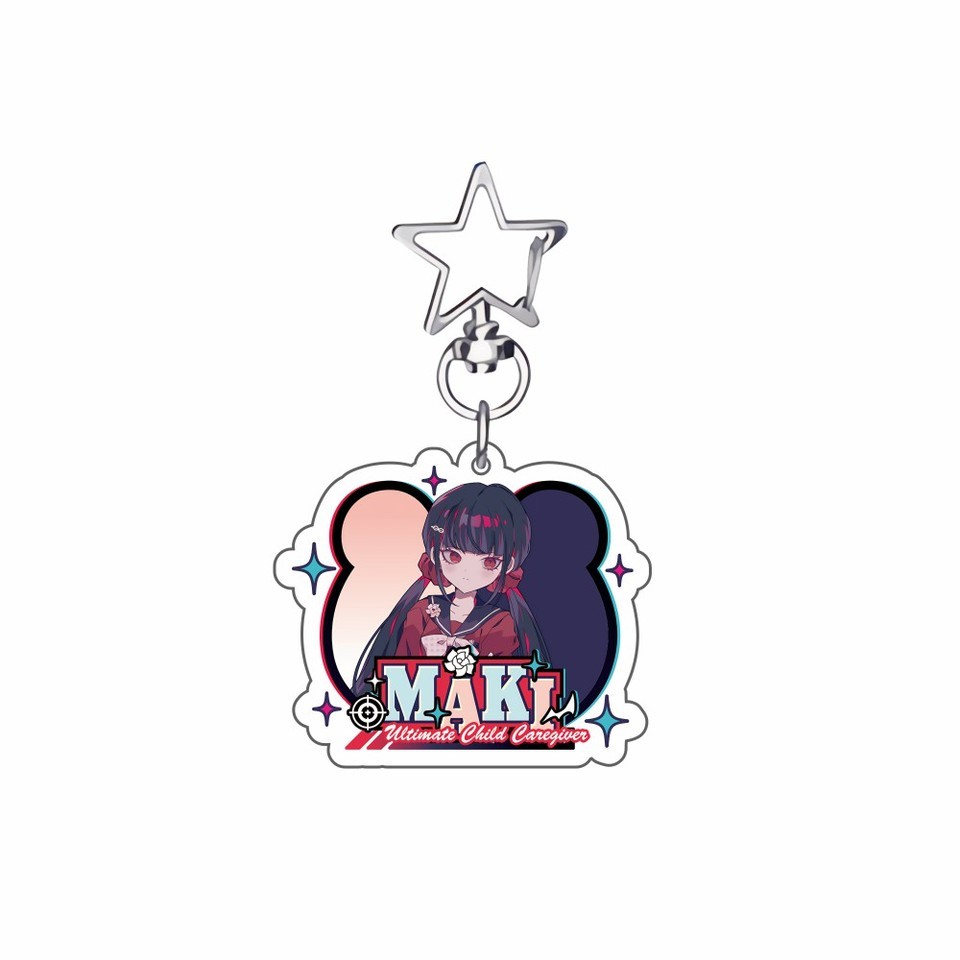 Anime Game Danganronpa Acrylic keychains keyring Stand Model Yasuhiro Taeko Kirigiri Kyouko Monokuma Cosplay Bag Gifts