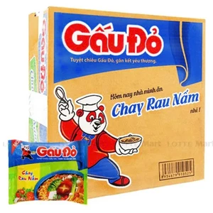 Mì Gấu Đỏ Chay Rau Nấm (30 Gói) thùng