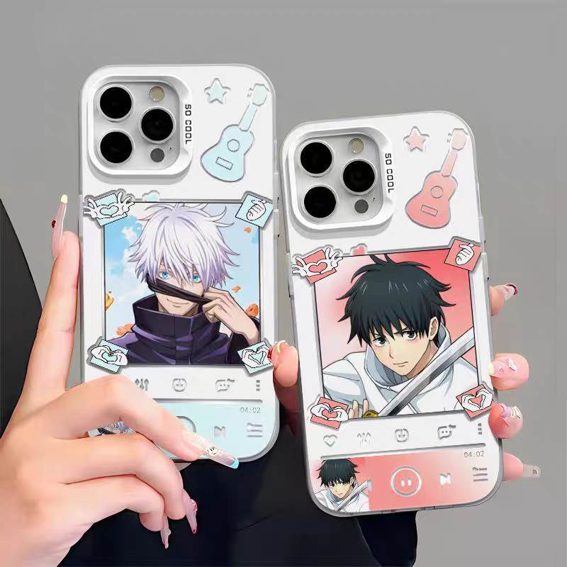 Ốp Lưng Điện Thoại iPhone 14 Plus 13 12 Pro Max Mini Shell Matte Anime Jujutsu Kaisen Cứng Laser IMD