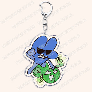 Cute Game BFDI BFB Keychains for Accessories Bag Bfdi Teardrop Sketchpad Two Four X Key Chain Ring Gifts Gamer Frie