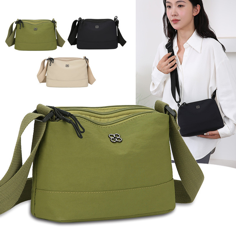Túi đeo vai Nylon mềm dành cho nữ - Phong cách hợp thời trang thông thường