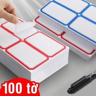 Nhãn dán văn phòng set 50 tem dán đa dụng, giúp ghi chú, đánh dấu và ghi giá đơn giản, hiệu quả