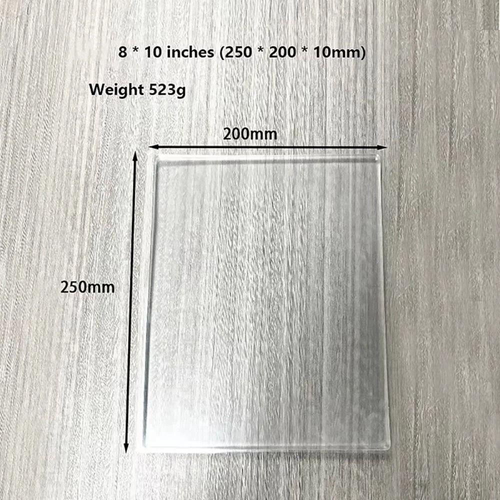 Tấm In Gel JiKK, Gel Press Monoprinting Silicone Gel Plate, Tấm Nghệ Thuật Gel Có Thể Tái Sử Dụng Trong Suốt Thêu Sò Nghệ Thuật