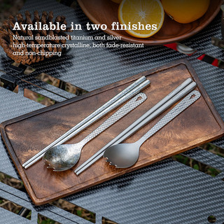 Boundless Voyage Titan Đũa Spork Cắm Trại Dao Kéo Nhẹ Dụng Cụ Du Lịch Di Động Faltware Máy Rửa Bát An Toàn
