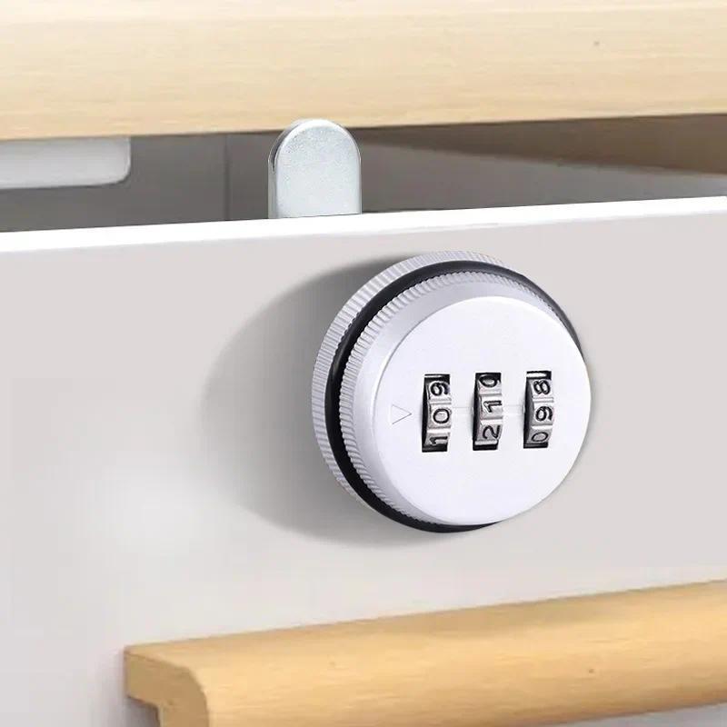Mật khẩu bảo mật 3 chữ số Ngăn kéo không cần chìa khóa Khóa Cam Kết hợp Tủ cửa được mã hóa Phần cứng gia đình Hộp thư hợp kim kẽm