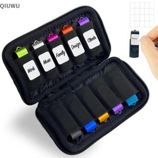 QIUWU Hộp đựng ổ đĩa flash USB Hộp đựng lưu trữ Túi lưu trữ USB Flash Drive Phụ kiện điện tử Sắp xếp cho bút ổ đĩa flash USB.