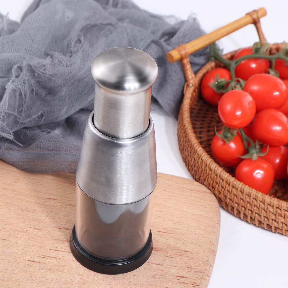Máy Xay Tỏi JSJING, Nghiền Cà Chua Cầm Tay Thép Không Gỉ, Dụng Cụ Rau Quả Sáng Tạo
