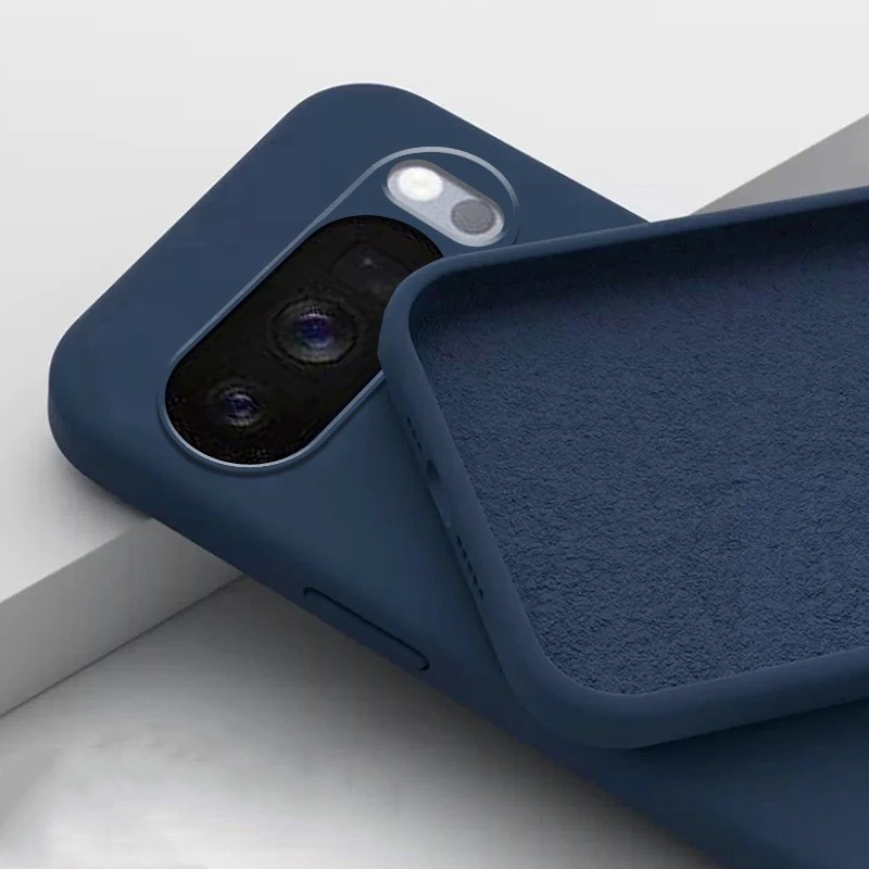Chất Lỏng Cạnh Thẳng Sang Trọng Chính Hãng Ốp Lưng Điện Thoại Trên Google Pixel 5 5A 6 6A 7 7 A Pro Chống Rơi Full Cover Vỏ Điện Thoại Lỏng