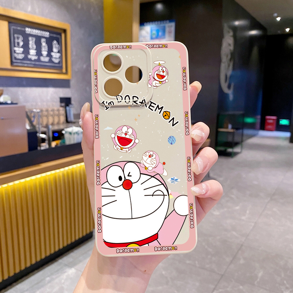 Tương thích với OPPO A3X A5X A5i A3 A5 Pro A80 A60 A20 A38 Smile Doremon Vỏ bảo vệ ống kính