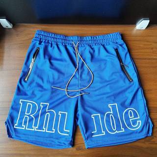Rhude Summer American Shorts Men's Thin Fitness Street High Street Loose Quick-Drying Sports Training Basketball Pants Tide WRKn