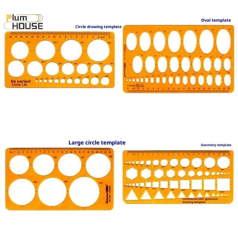 PlumHOUSE Mẫu Thước Đo Tròn Hình Bầu Dục Thước Bền K Nhựa Vẽ Thiết Kế Nội Thất Kiến Trúc Sư Bản Mẫu Soạn Thảo Thước VN
