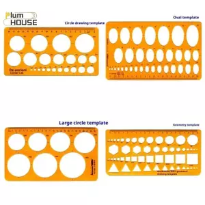 PlumHOUSE Mẫu Thước Đo Tròn Hình Bầu Dục Thước Bền K Nhựa Vẽ Thiết Kế Nội Thất Kiến Trúc Sư Bản Mẫu Soạn Thảo Thước VN