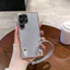 Ốp Điện Thoại Mạ Điện Sang Trọng Cho OPPO A3X A3PRO A5X A5PRO A6X A6PRO A18 A38 A80 A96 A76 A79 A98 FIND X5PRO Thời Trang Có Dây Đeo Cổ Tay Thiết Kế Độc Đáo Lấp Lánh Vỏ Chống Sốc