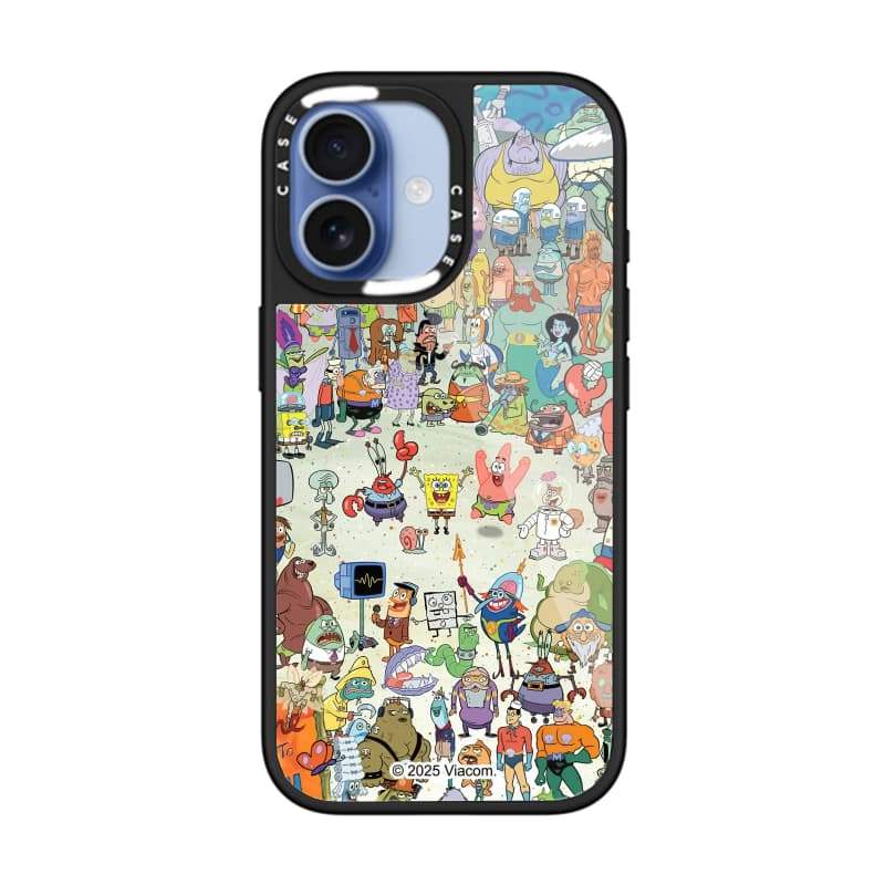 CASECASE X SpongeBob SquarePants World Case Chống Trầy Xước Từ Hút Kính Dành Cho IPhone 17 Air 16 15 14 Pro Max Plus Ốp Lưng Cứng Có Hộp Khắc Logo