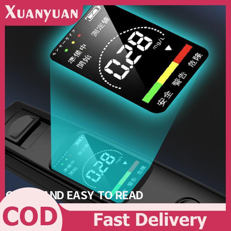 XUAN Chuyên Nghiệp Độ Nhạy Cao Breathalyzer Rượu Di Động Rượu Thử Nghiệm Type-C Sạc Kỹ Thuật Số Hơi Thở Rượu Máy Kiểm Tra VN