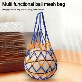 Túi đựng bóng rổ DWELLCO, Túi nylon dệt nylon, Túi lưới nhiều màu bền bỉ Bóng chuyền