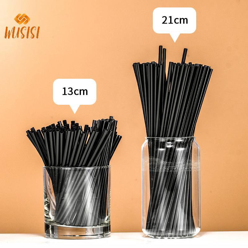 [WUSISI] 500 Chiếc Ống Hút Cotail Dùng Một Lần 21 / 13cm Dài Ngắn Tiệc Cưới Supplie MỚI