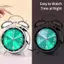TRTR 4 Inch Im Lặng Báo Động Clo Với Đèn Ngủ Di Động Đa Năng Để Bàn Clo Dành Cho Học Sinh Nhà VN
