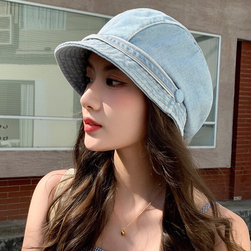 mũ nón jean vành ngắn dễ thương cho nữ
