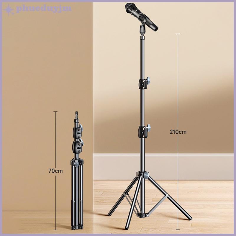 Giá đỡ ba chân micro Phu 1.7 2.1m giá đỡ ba chân mic 66cm có kẹp và giá đỡ điện thoại cho Samsung Xiaomi VN