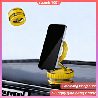 [Giao hàng địa phương] 360° Giá đỡ điện thoại ô tô chân không xoay có thể gập lại Giá đỡ văn phòng dọc Giá đỡ điều hướng ô tô
