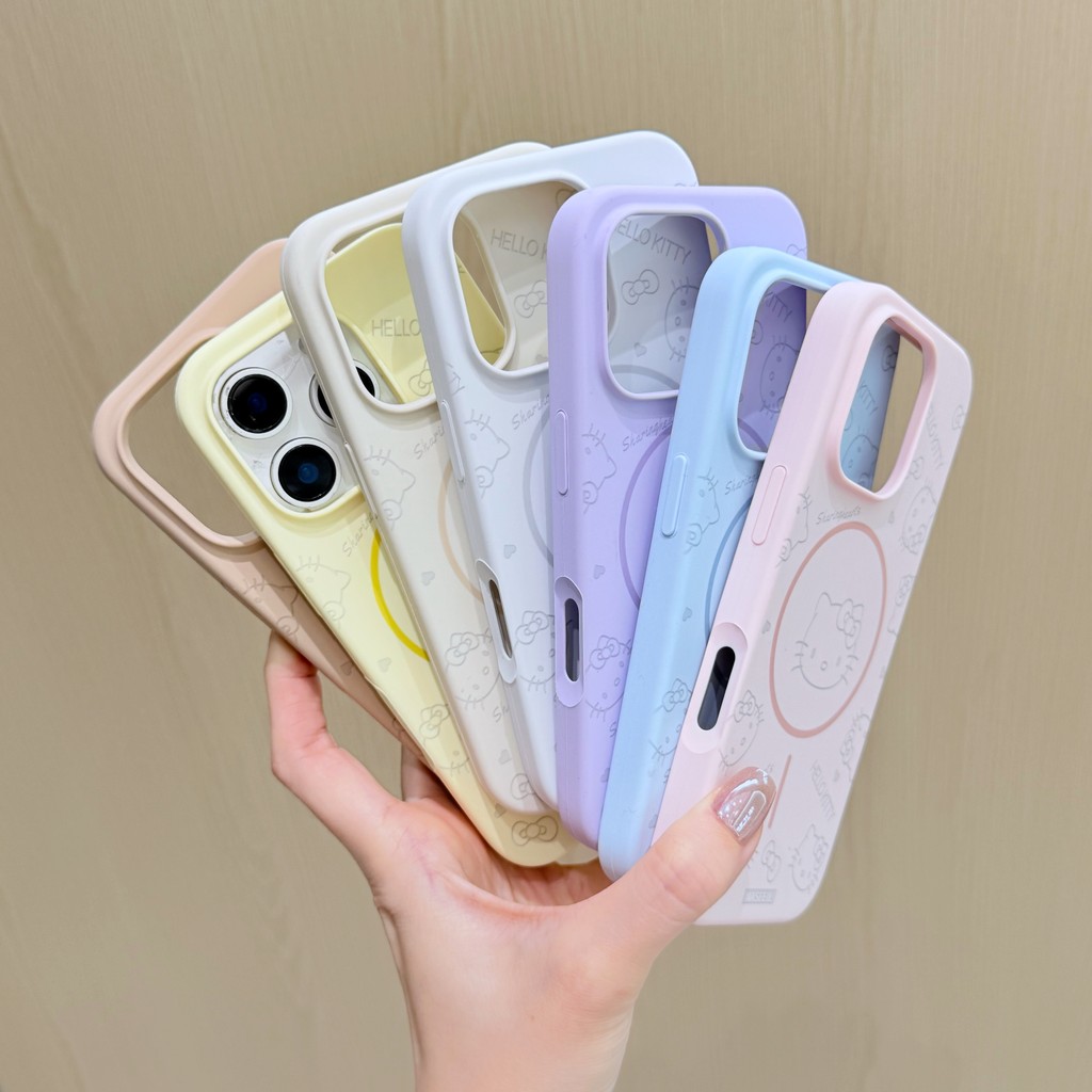 Ốp lưng iPhone hình mèo loại từ tính phù hợp cho iPhone 17 Pro Max, iPhone 17 16 15 14 13
