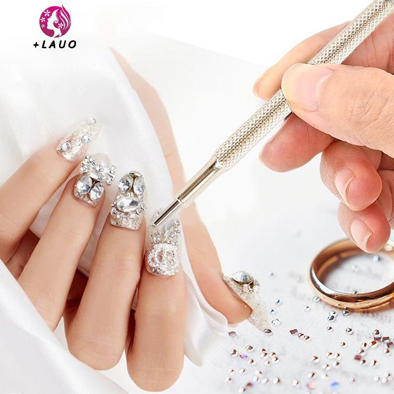 Springevenstar 1 / 2 Chiếc Chuyên Nghiệp Hai Đầu Móng Tay Nghệ Thuật Bút Từ Tính Độ Chính Xác Cao Mini Sắt Hạt Nam Châm Chấm Bút Dụng Cụ Làm Móng Tay Springevenstar