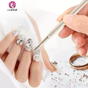 Springevenstar 1 / 2 Chiếc Chuyên Nghiệp Hai Đầu Móng Tay Nghệ Thuật Bút Từ Tính Độ Chính Xác Cao Mini Sắt Hạt Nam Châm Chấm Bút Dụng Cụ Làm Móng Tay Springevenstar