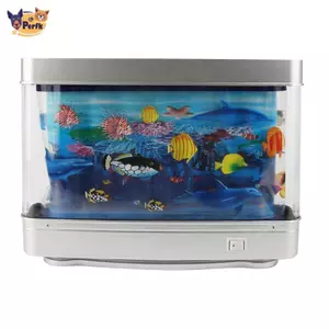 Cá Bể Cá Đèn Trang Trí LED Bể Cá Cảm Giác Ánh Sáng Nhiệt Đới Cá Đèn Ngủ Cho Máy Tính Để Bàn Phòng Ngủ Sinh Nhật Nhà