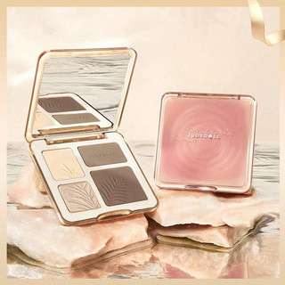 JUDYDOLL Phấn bắt sáng tạo khối 4 ô Highlight Contour Palette Tự nhiên Lâu trôi Chống nước 9g