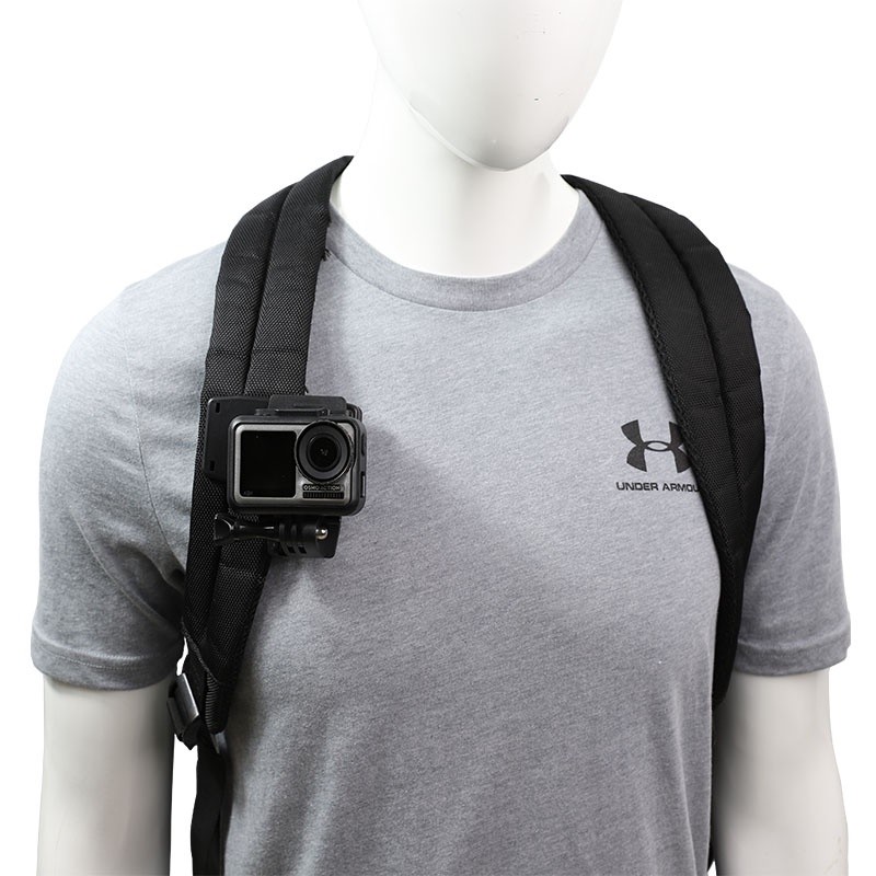 Kẹp đai ba lô xoay 360° cho Gopro Actioncam Xoay 360 độ，Kẹp Camera Hành Trình，Đa năng，Gắn túi，Đi phượt, leo núi, du lịch