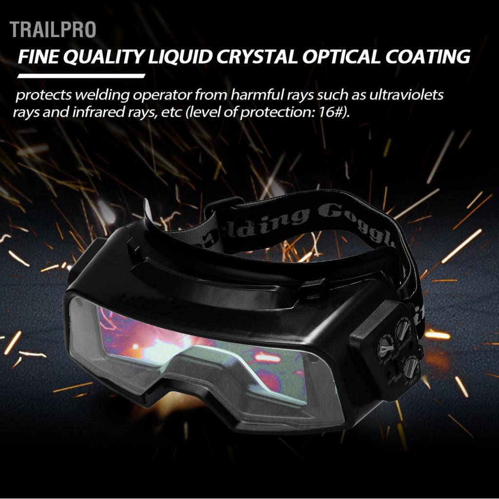 TrailPro Kính an toàn hàn tối màu tự động để mài cắt TIG MIG