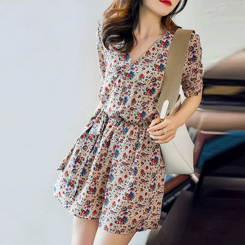 Jumpsuit nữ retro cao cấp, thiết kế ôm body phù hợp mùa xuân